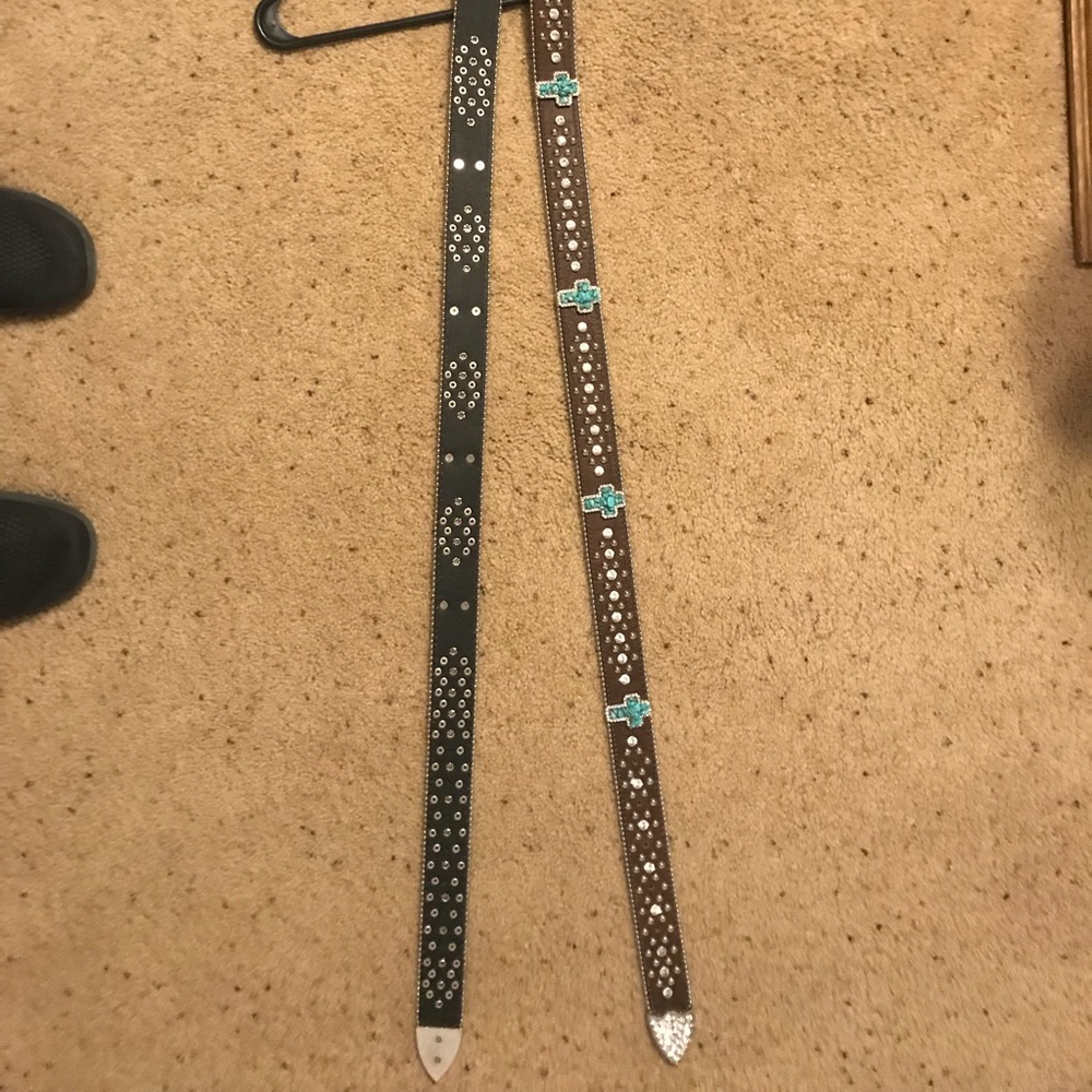 Black and Brown Studded Belts
